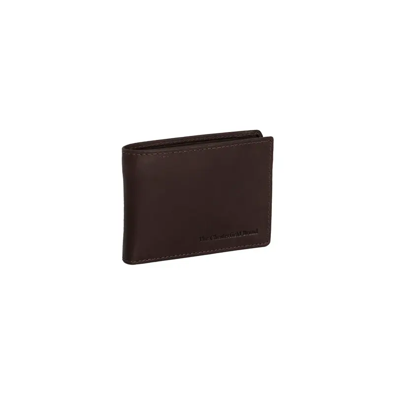 Portefeuille en cuir Chesterfield-Enzo Marron