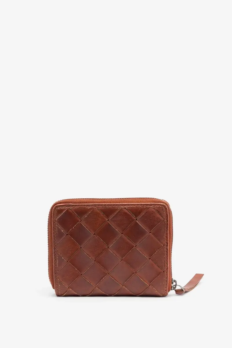 Portefeuille en cuir tressé BIBA Lewisburg LEI5L