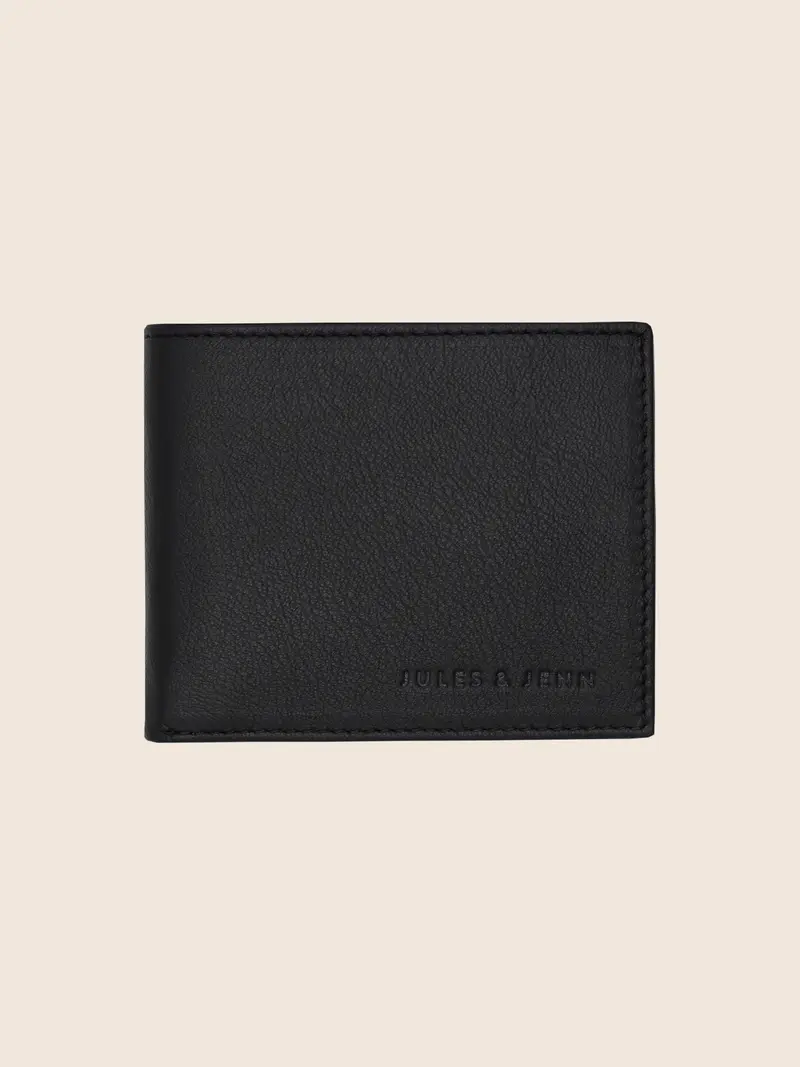 Portefeuille essentiel cuir noir