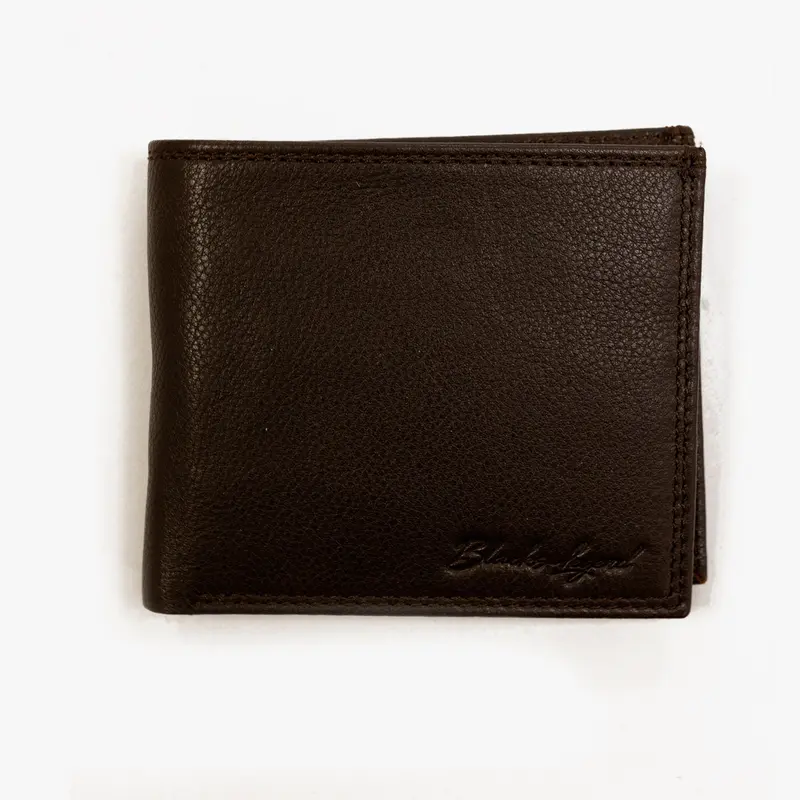 Portefeuille marron cuir