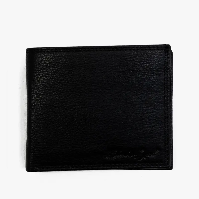 Portefeuille noir cuir