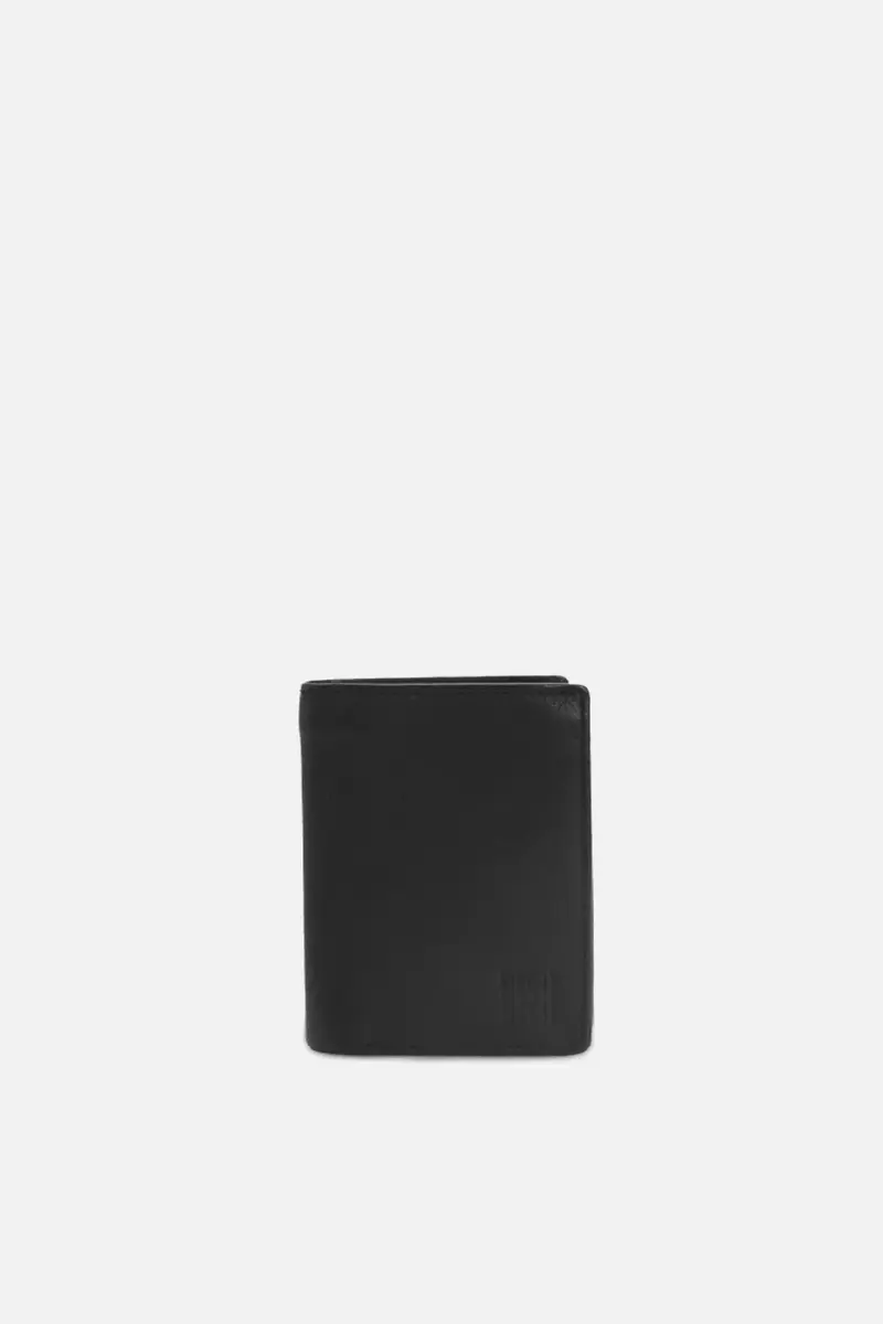 Portefeuille vertical en cuir lavé Michigan MIC10