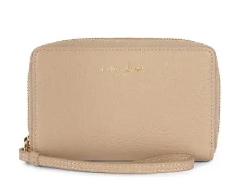 Portefeuille Zippé Dune Lancaster 129-17 Beige Foncé