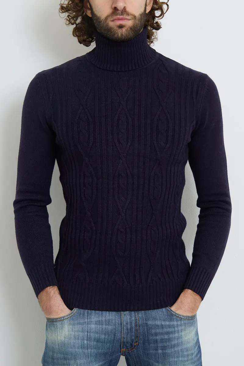 Pull bleu marine homme fashion