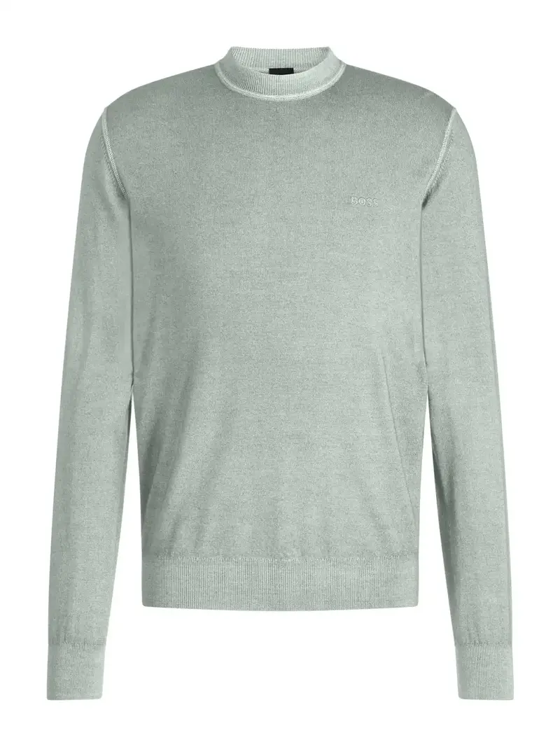 Pull BOSS vert en laine