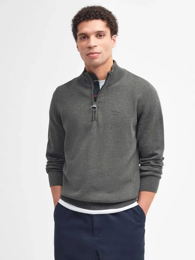 Pull camionneur Barbour kaki en coton