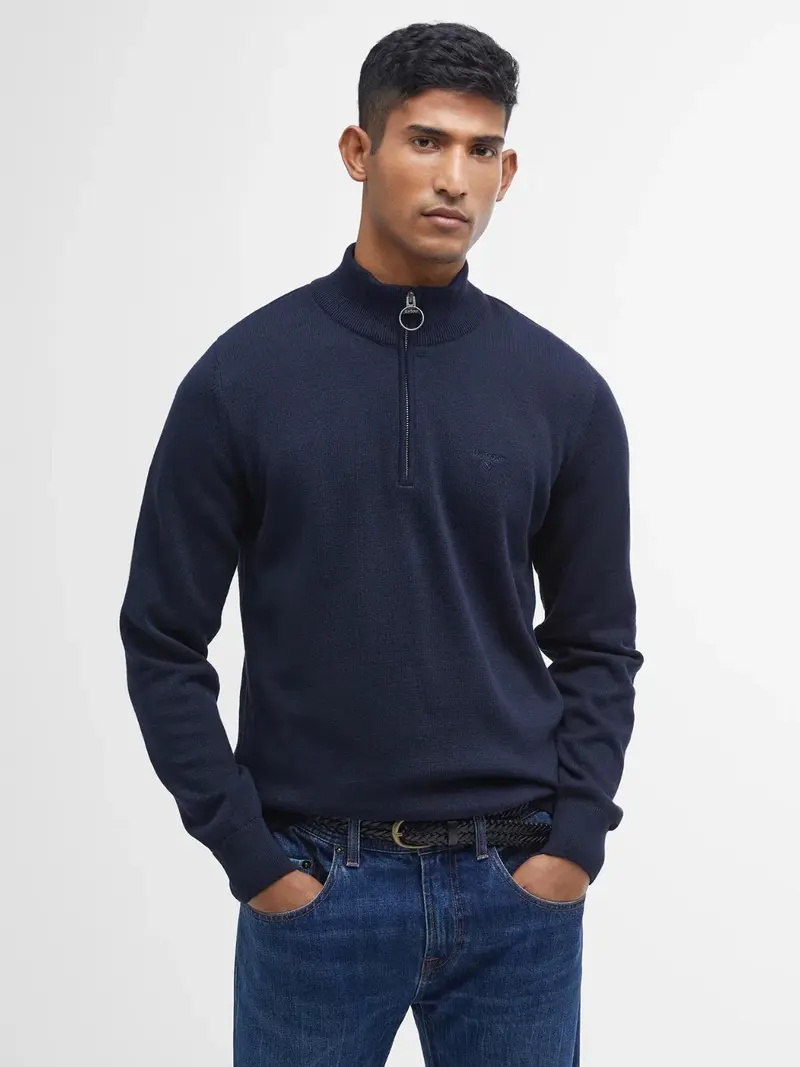 Pull camionneur Barbour marine en coton
