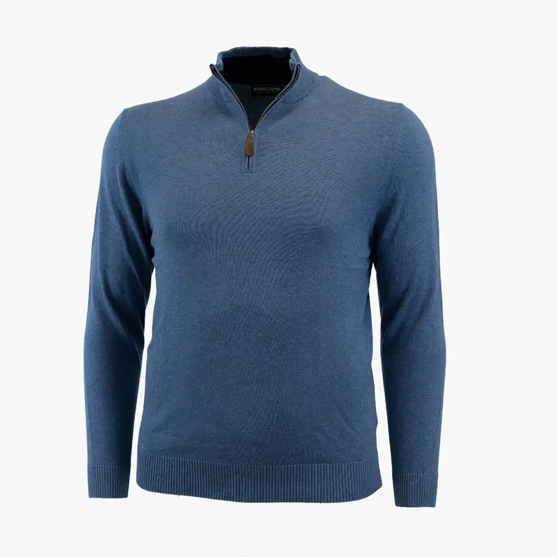 Pull camionneur bleu clair cachemire