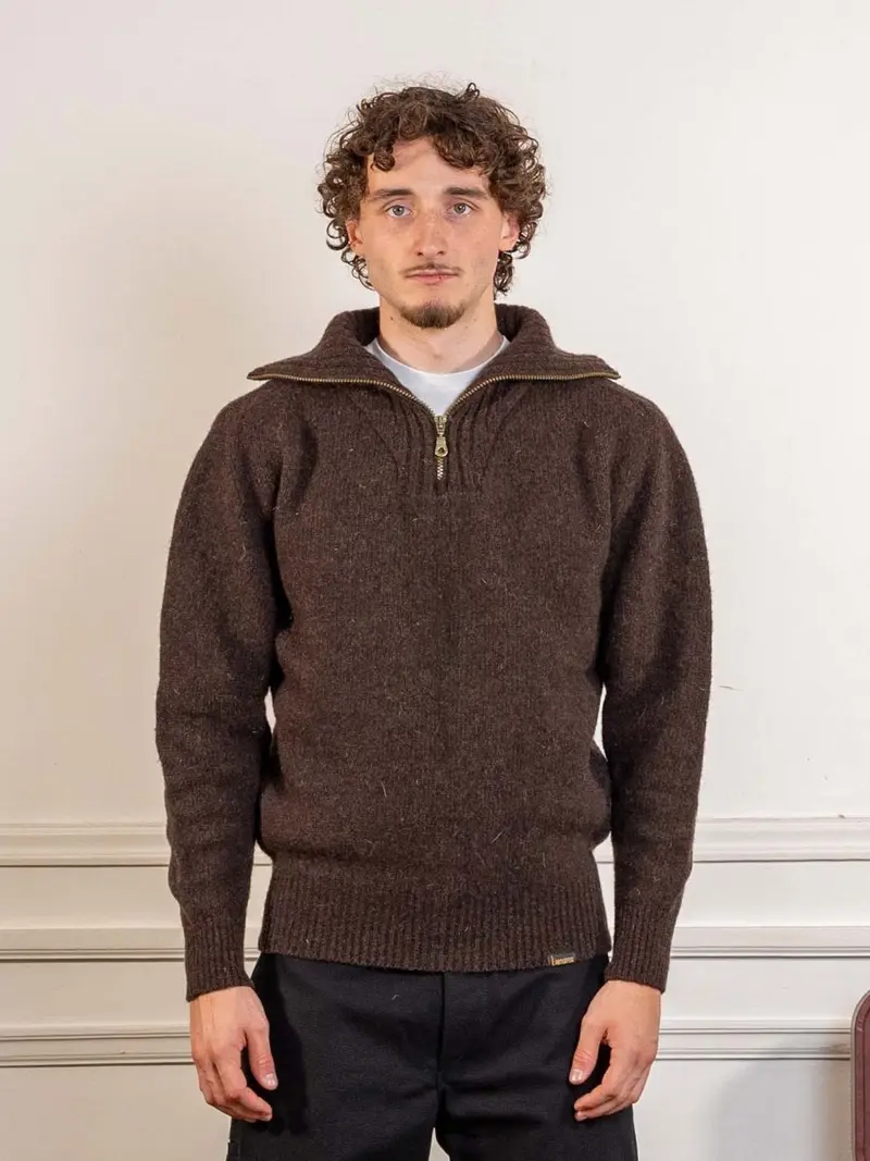 Pull camionneur Burel - Marron