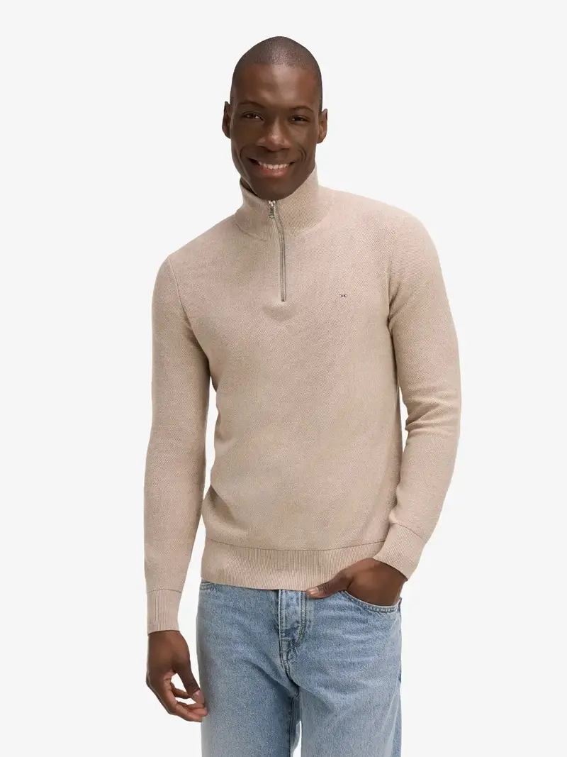 Pull camionneur Eden Park beige en coton