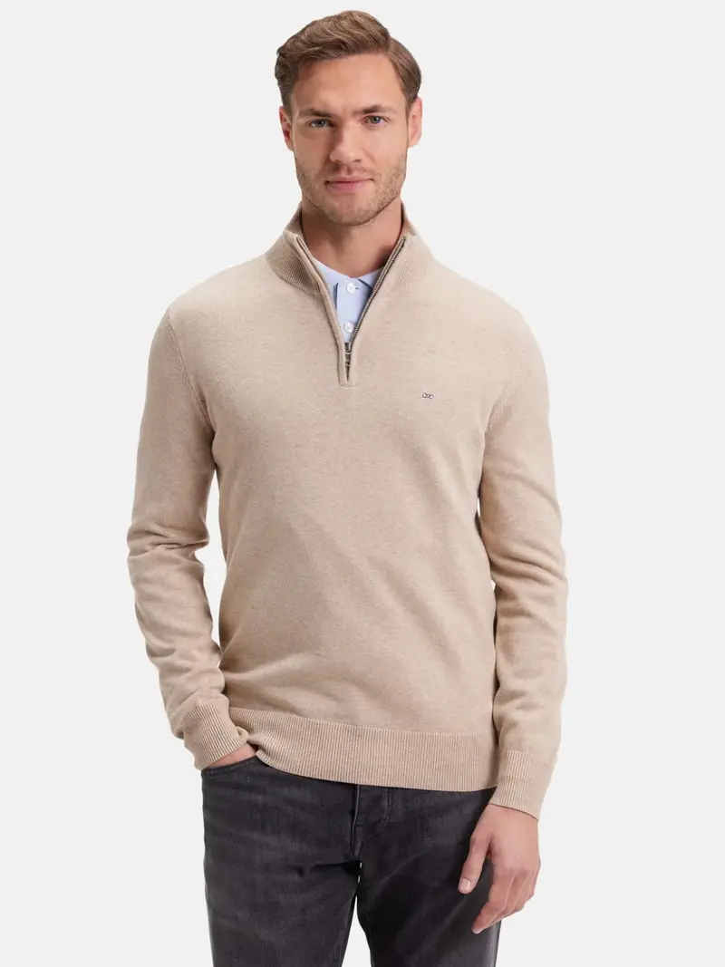 Pull camionneur Eden Park beige en laine