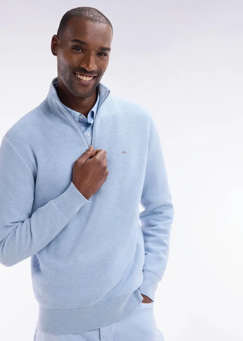 Pull camionneur Eden Park bleu