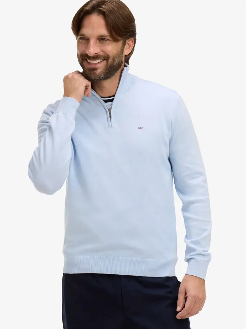 Pull camionneur Eden Park bleu en coton
