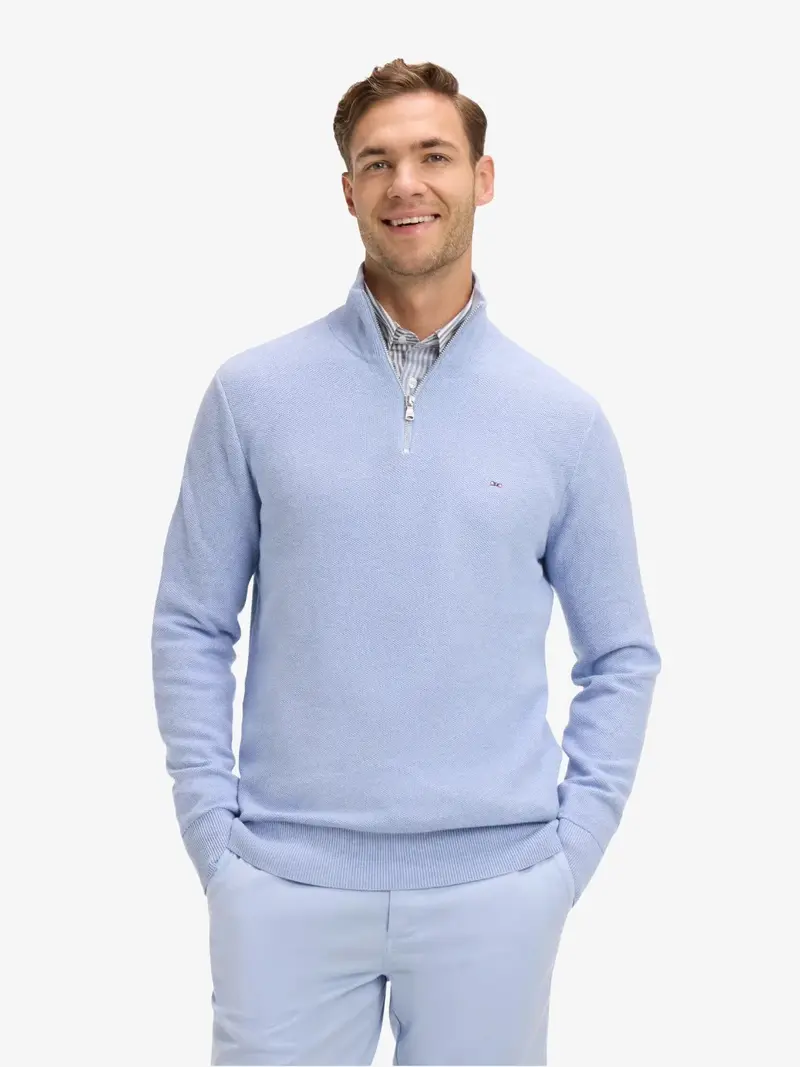 Pull camionneur Eden Park bleu en coton