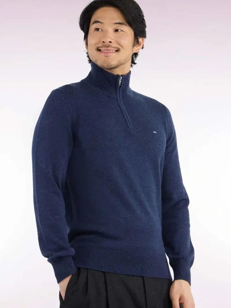 Pull camionneur Eden Park bleu en laine