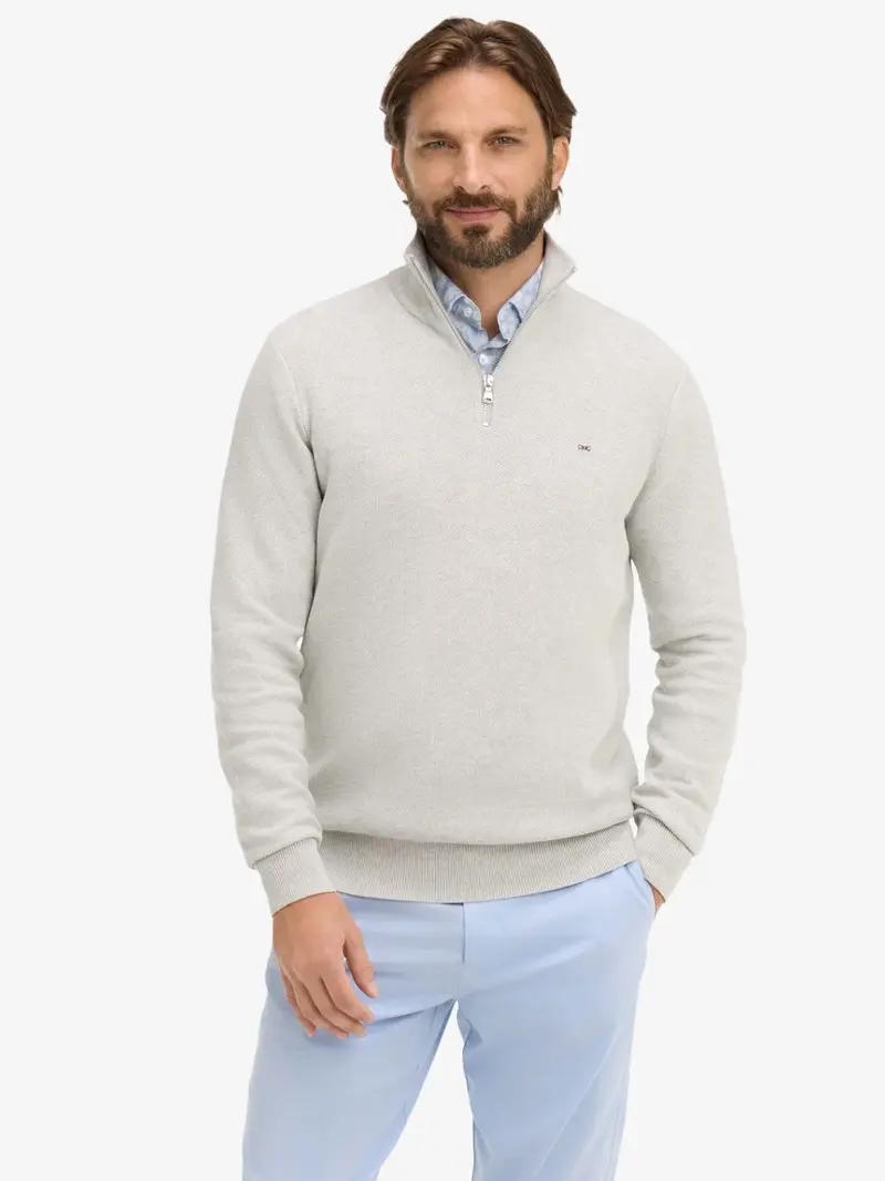 Pull camionneur Eden Park gris en coton