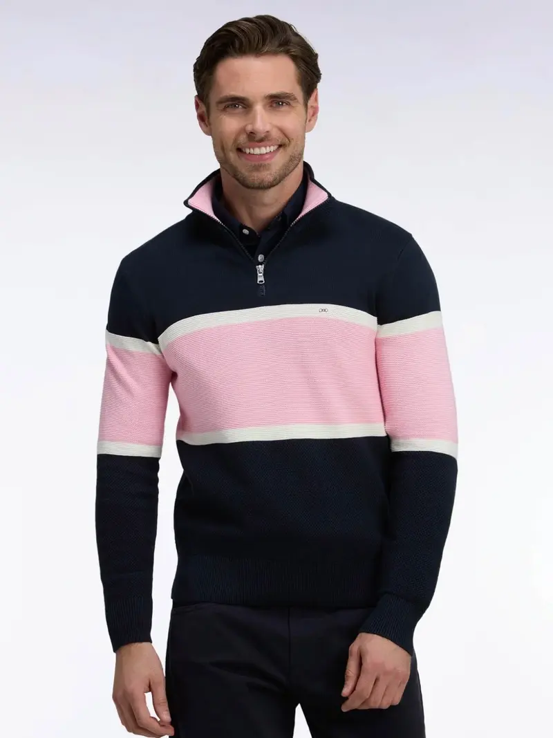Pull camionneur Eden Park marine en coton