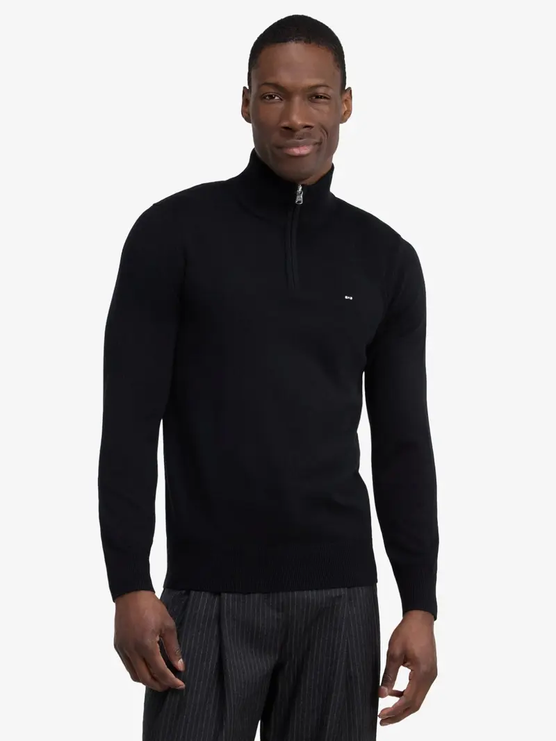Pull camionneur Eden Park noir en laine