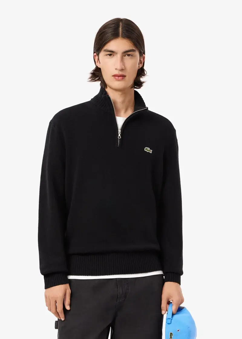 Pull camionneur Lacoste noir