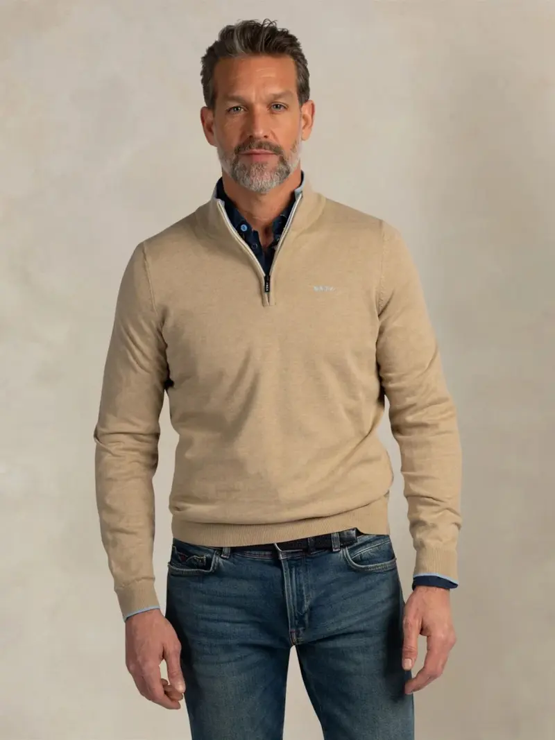 Pull camionneur NZA beige en coton