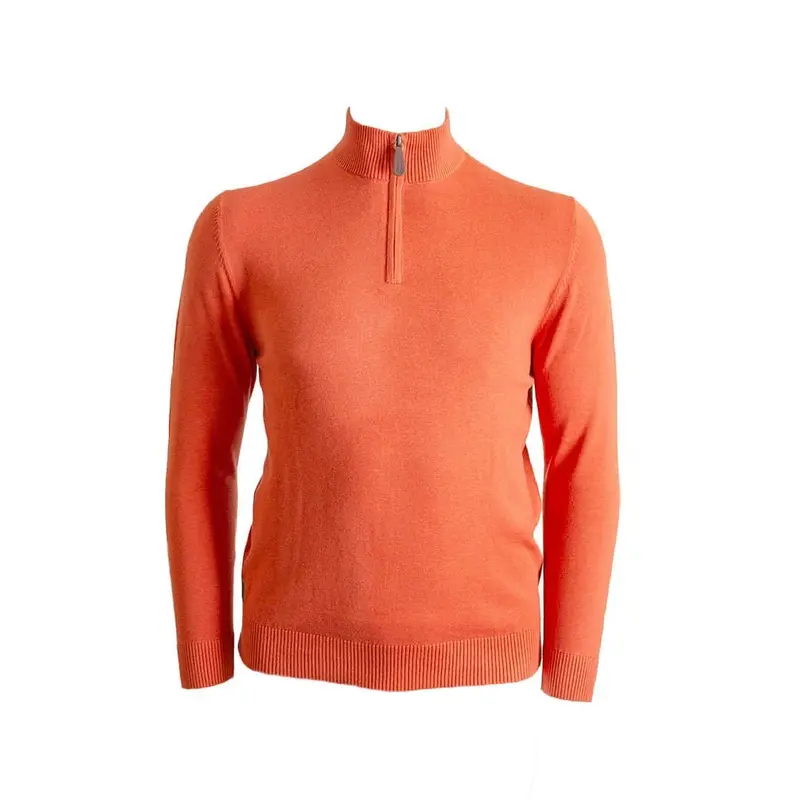 Pull camionneur orange cachemire