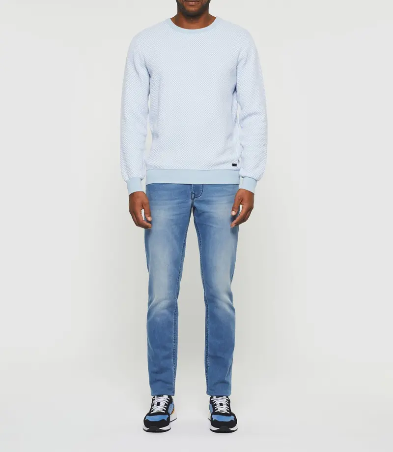 Pull col rond ciel "Damianrea"