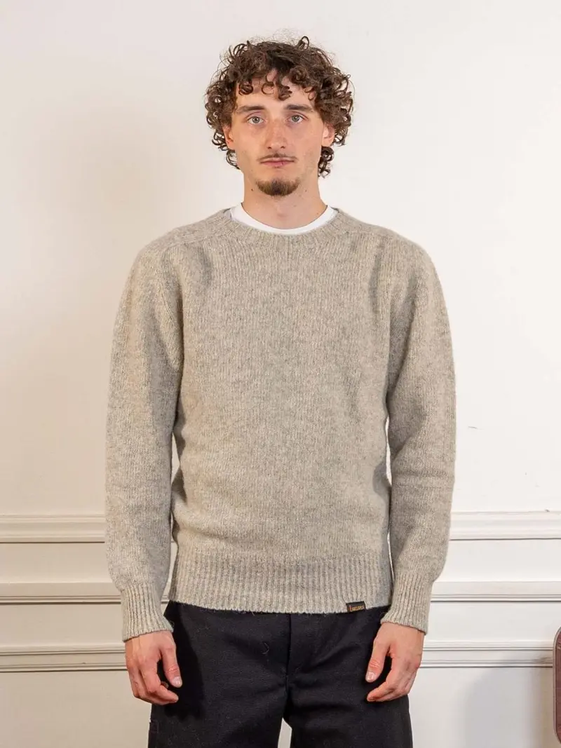 Pull col rond - Écru