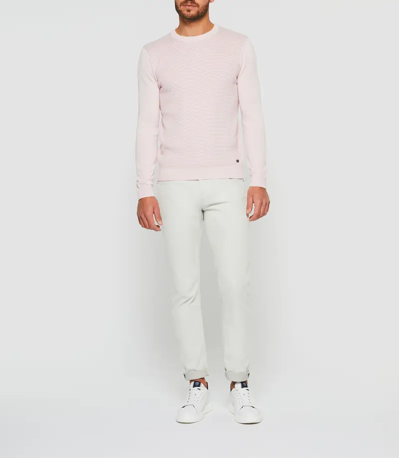 Pull col rond rose "Donatello"