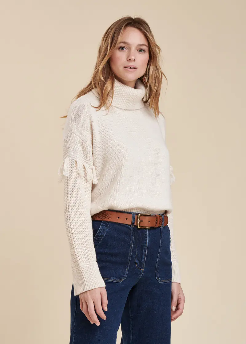 Pull col roulé ample