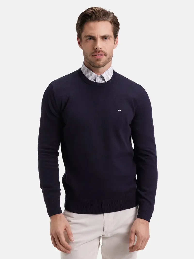 Pull Eden Park marine en laine