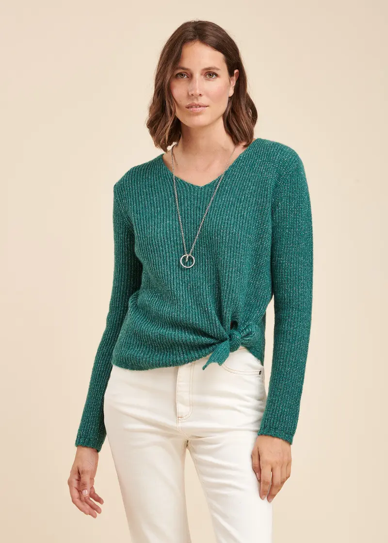 Pull en maille irisée