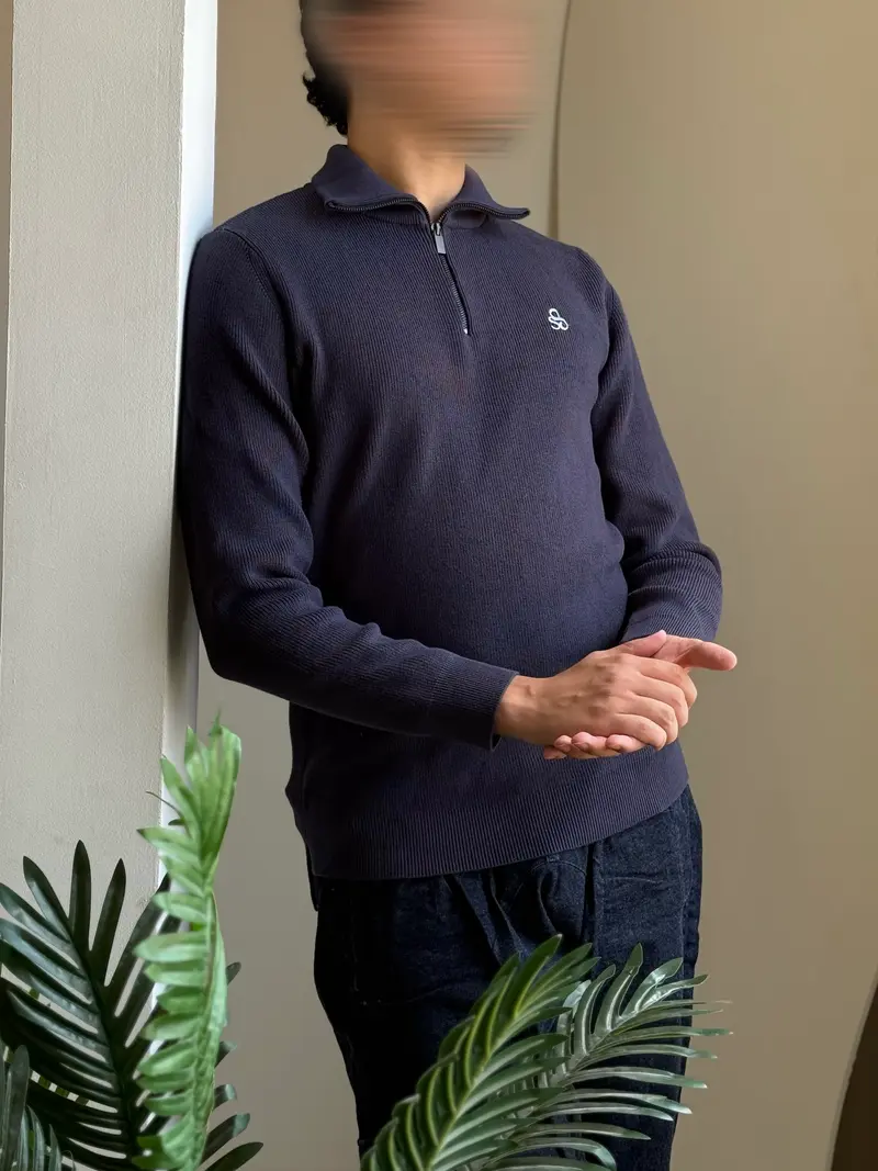 Pull Jabal d'Hiver Bleu Marine