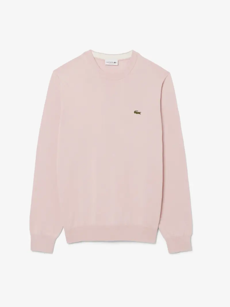 Pull Lacoste rose en coton bio