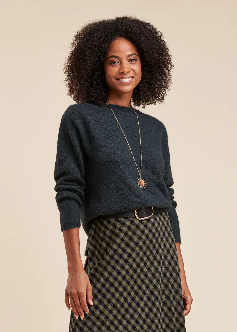 Pull maille angora