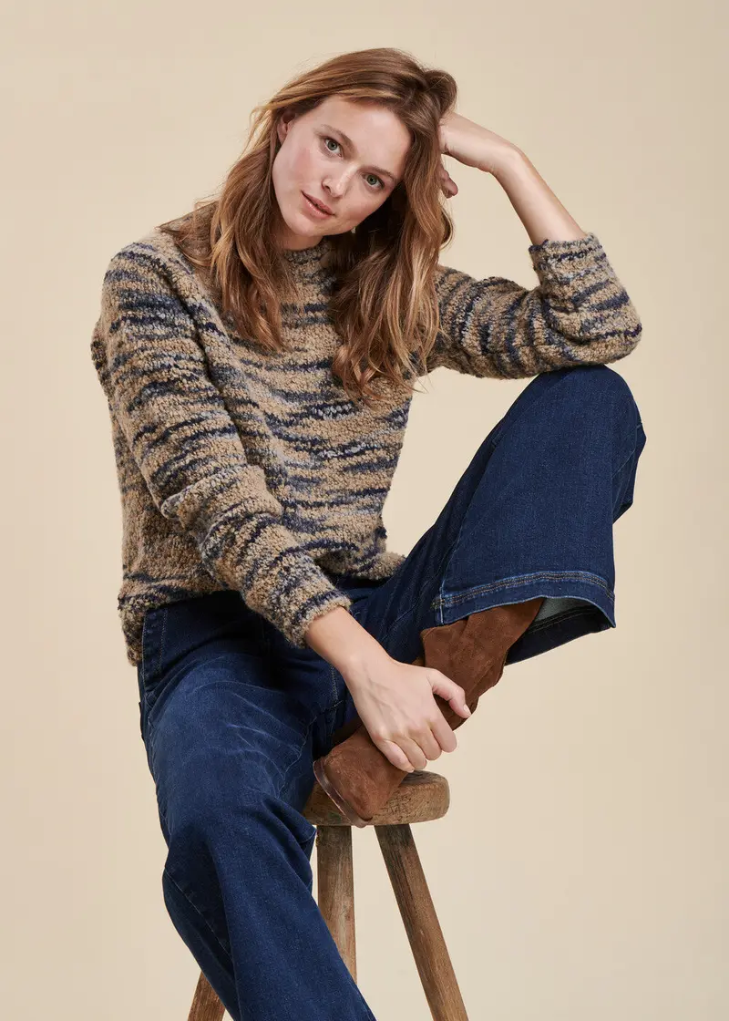 Pull maille fantaisie