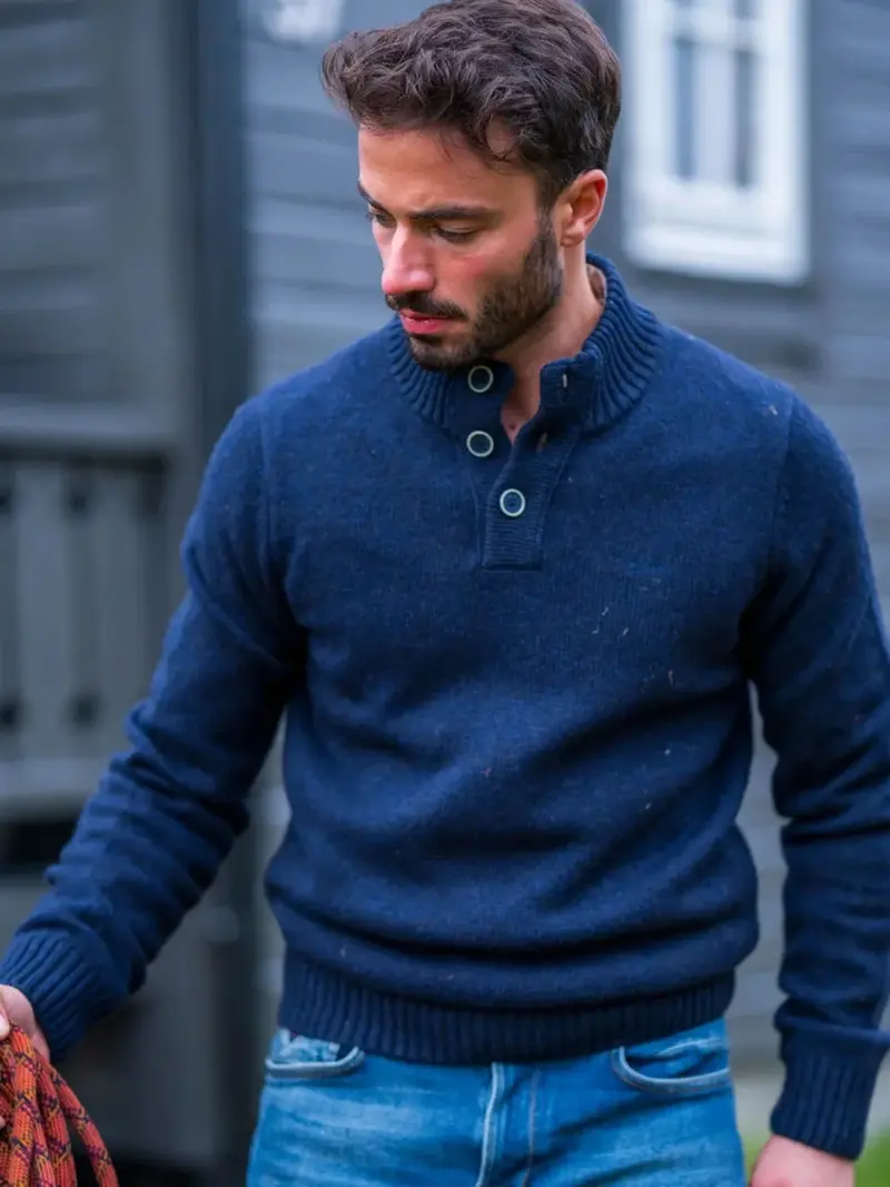 Pull NZA marine en laine