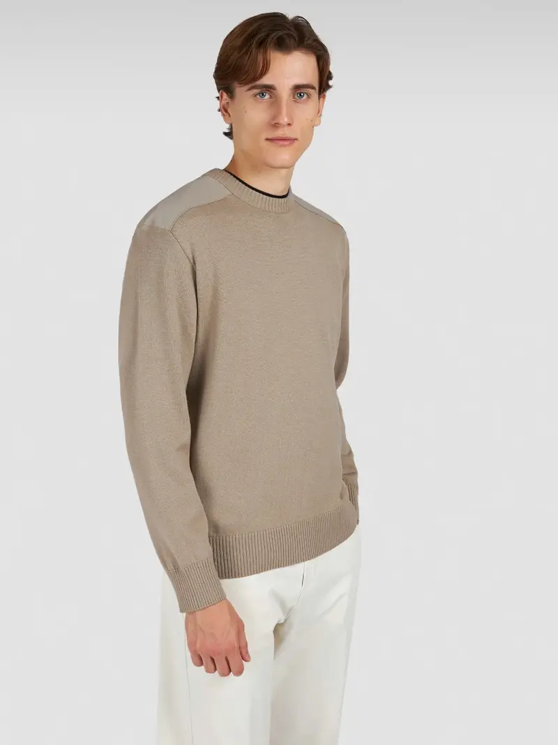 Pull Paul & Shark beige en laine