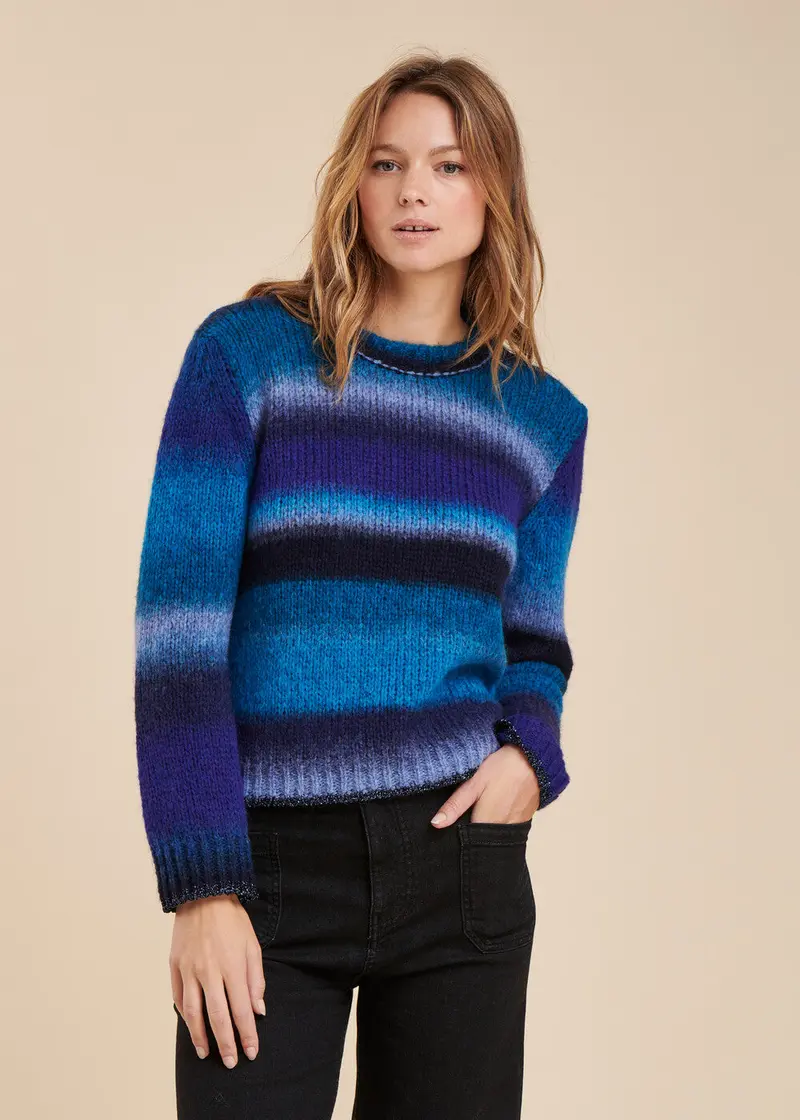 Pull rayures dégradées
