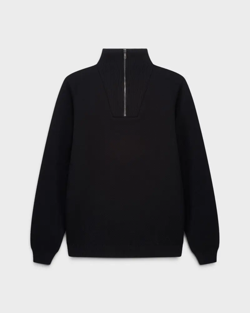 Pull Youri Col Camionneur Noir
