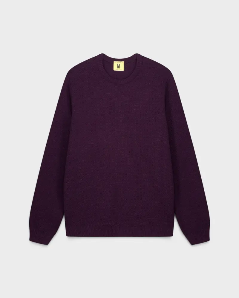 Pull Youri Col Rond Prune