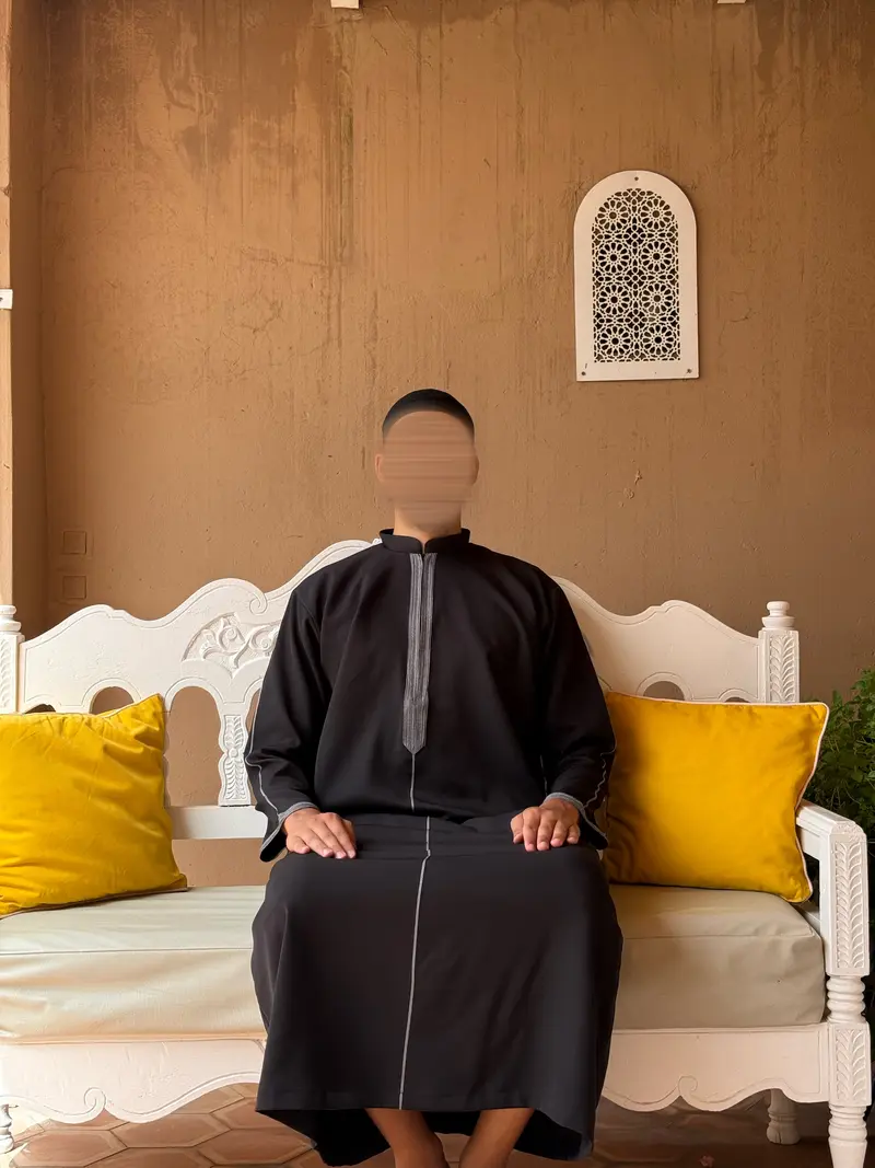 Qamis Casablanca Noir