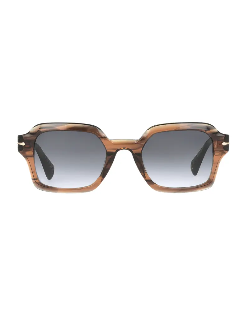 Rectangular sunglasses - apricot tortoiseshell LAUREN02-E821