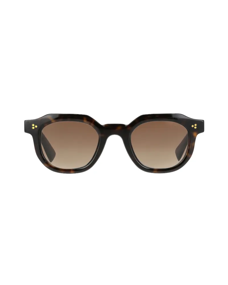 Rectangular sunglasses in dark tortoiseshell DUSTIN04-E100