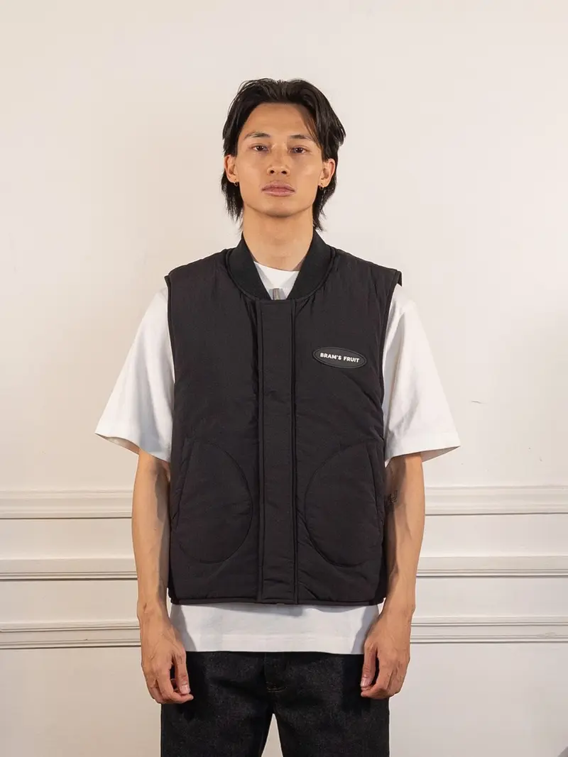Reversible Padded Vest - Black