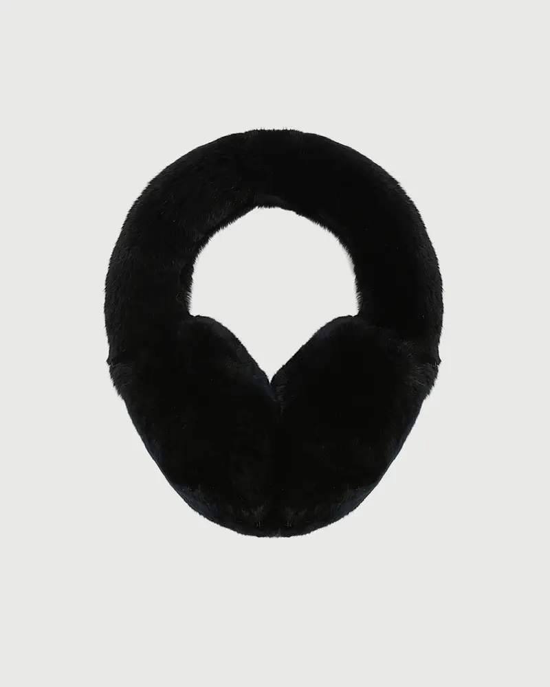 Rex rabbit fur earmuffs