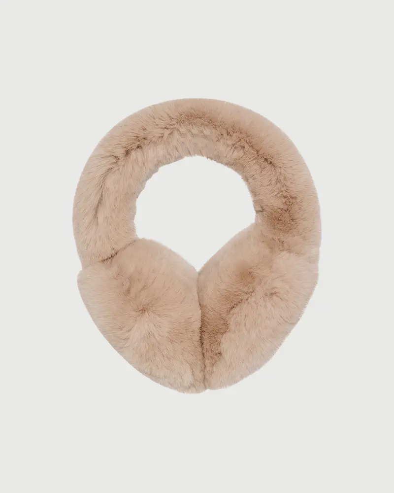 Rex rabbit fur earmuffs