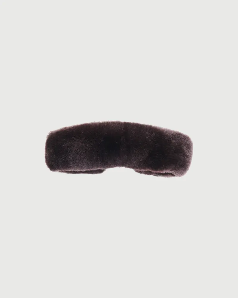 Rex rabbit fur headband