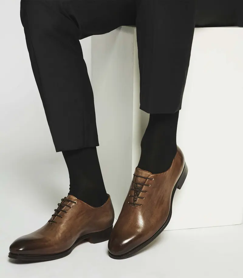 Richelieu en cuir marron corde EDMONDO