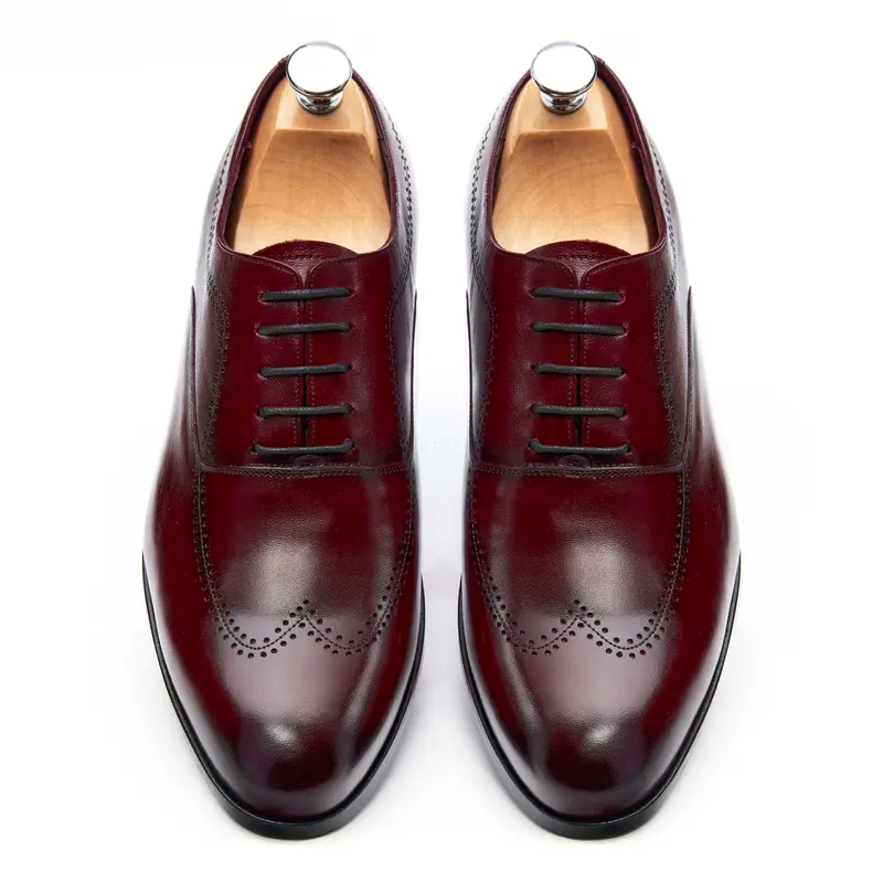 Richelieu homme Cuir Bordeaux - Benny