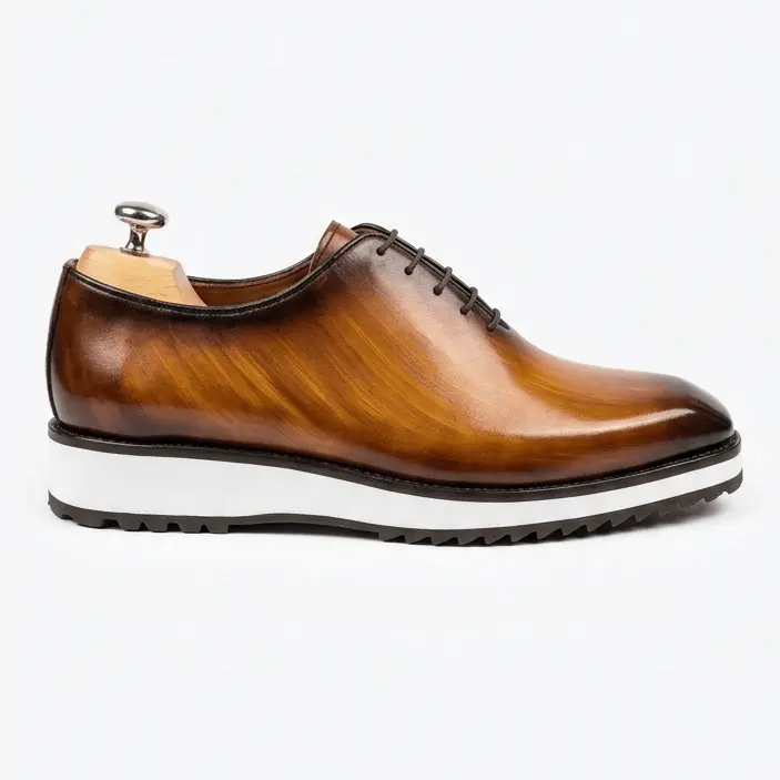 Richelieu Homme Cuir Patiné - Caprio